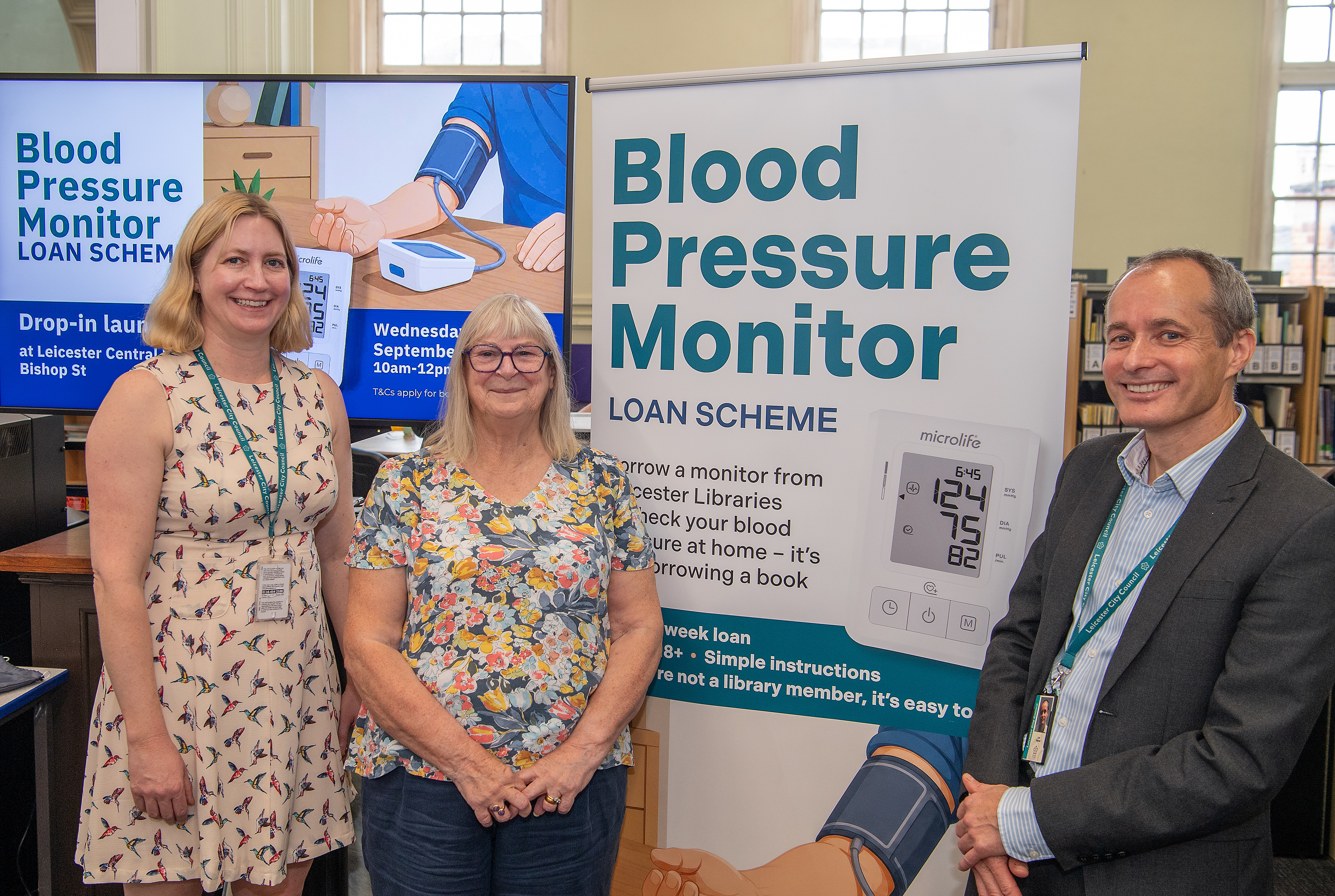 Cllr Dempster and council officers at the launch of the scheme