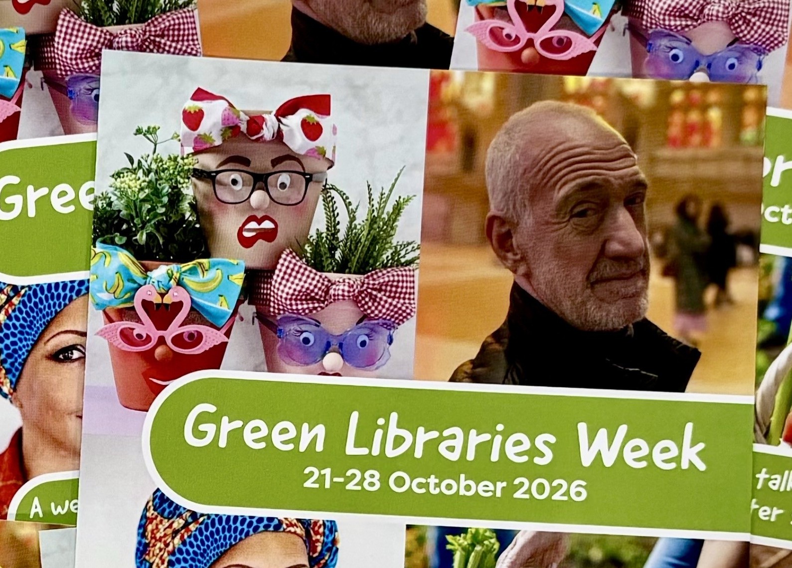 An image from the front page of the 2026 Green Libraries Week brochure for Leicester