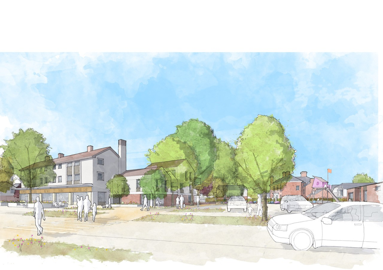 Stocking Farm new homes artist's impression